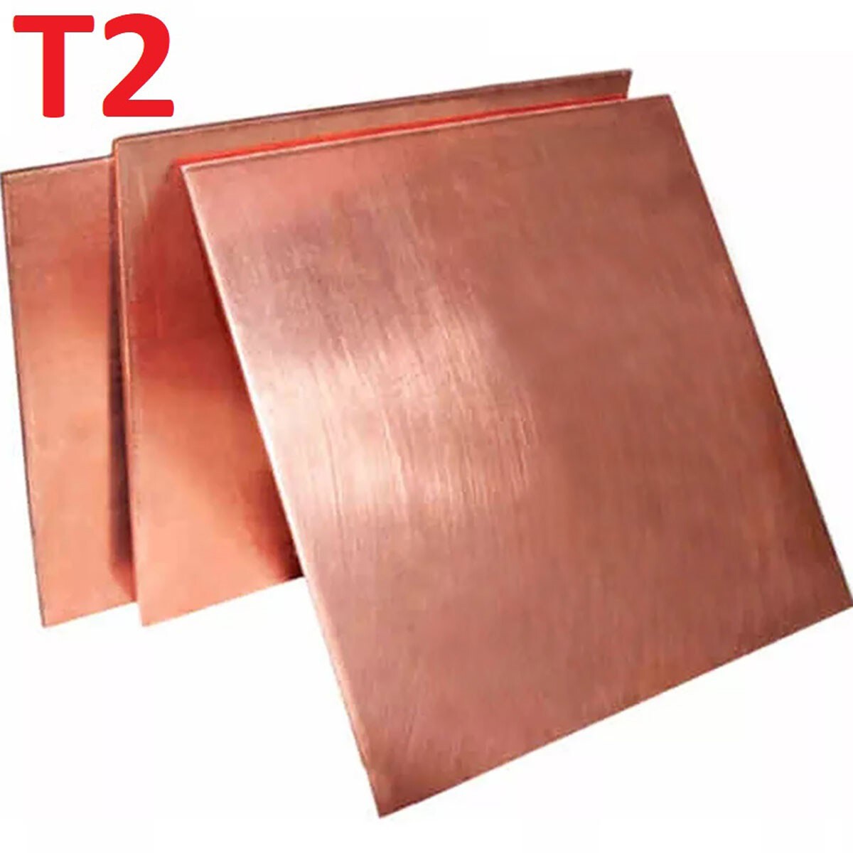 0.3mm/0.5/0.8/1mm – 6mm Thick T2 Pure Copper Plate/Copper Sheet Block Laser Cut