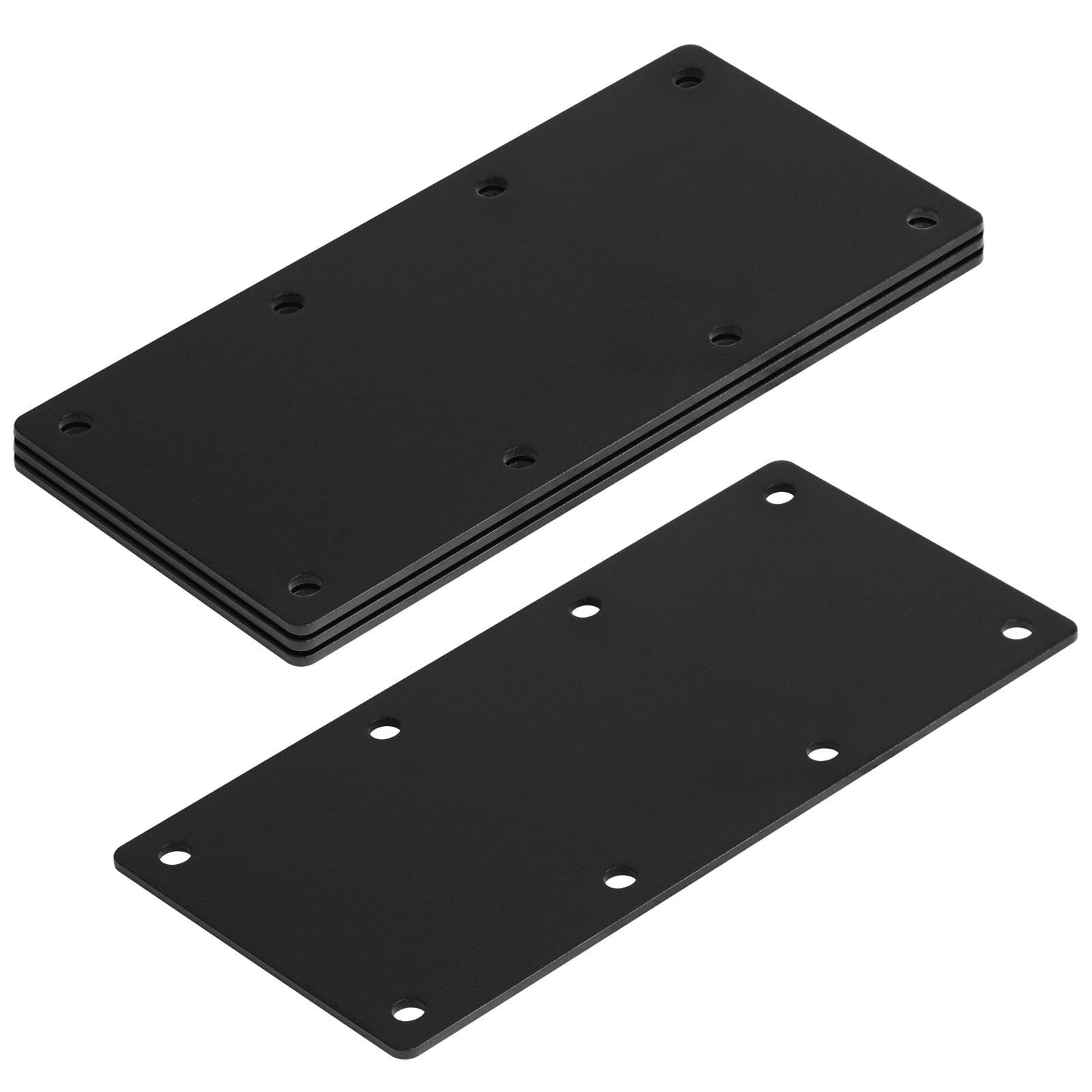 4 PCS 9″ x 4″ Heavy Duty Black Flat Mending Plate for Repair | 1/8″ Thick