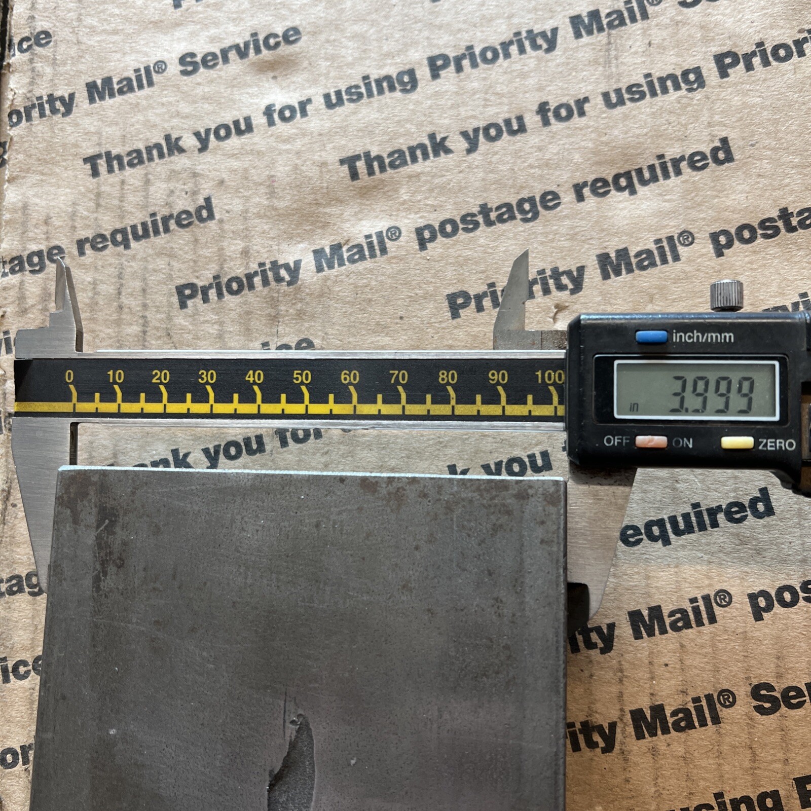 1 1/4 X 4 Flat Steel Bar 7″ Long 1018 CR