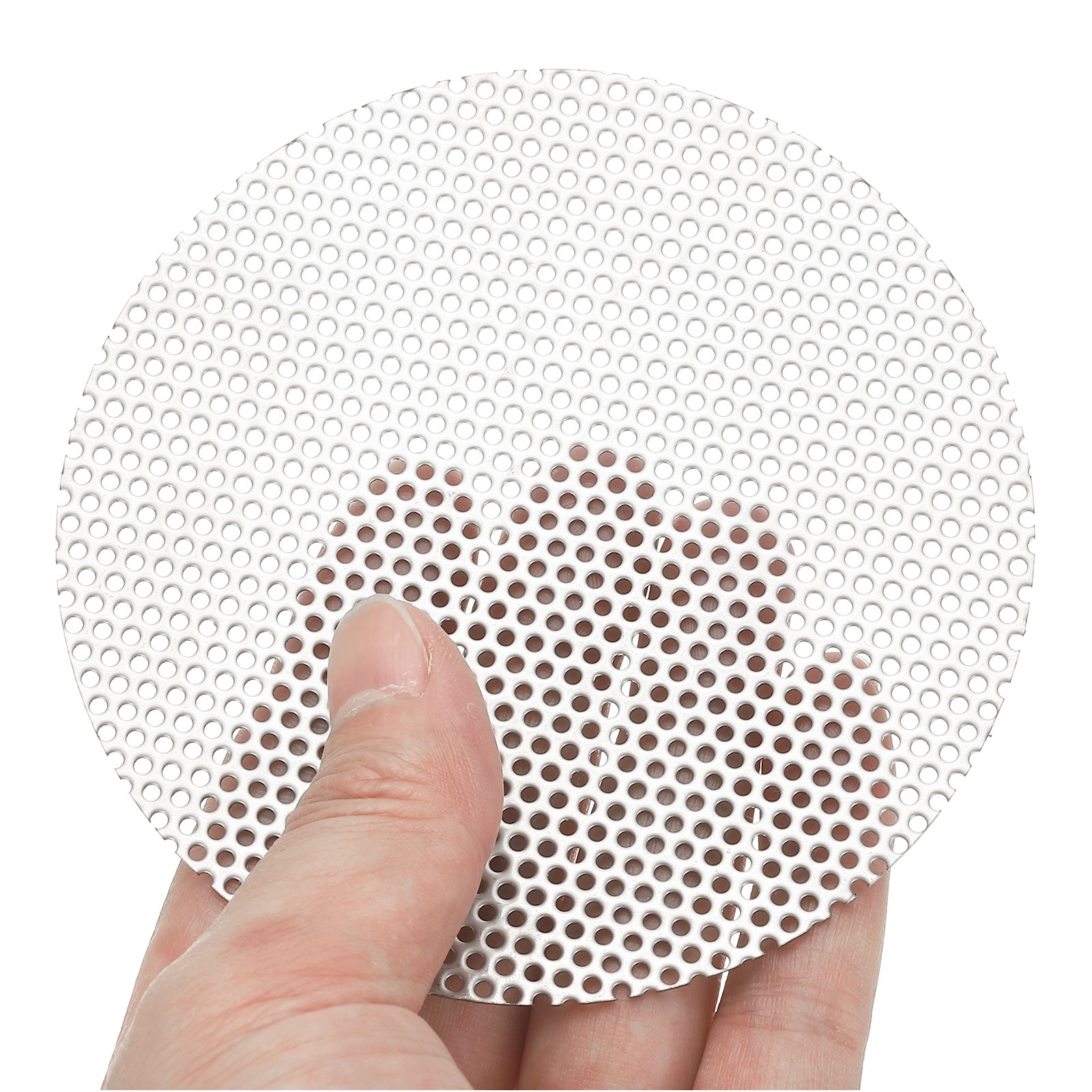 4″ 304 Stainless Steel Perforated Sheet, 2Pcs 0.06″ Hole Metal Mesh Plate