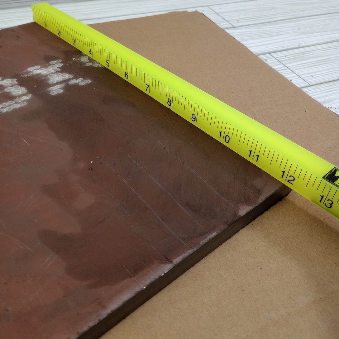 1/2″ AR500 Steel Plate 12″X 12″ Hardox 500 TUF Hardened Plate .5″ Thick