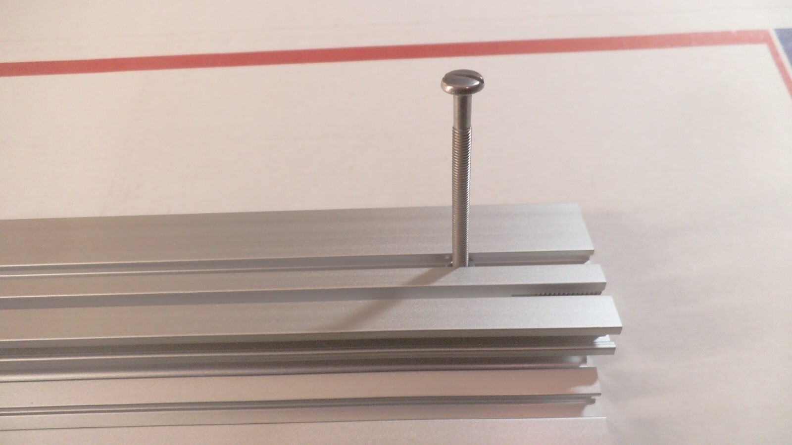 Lot of 2 pcs Aluminum slotted bar stock, 9-5/8″ x 2″ x .475 thick