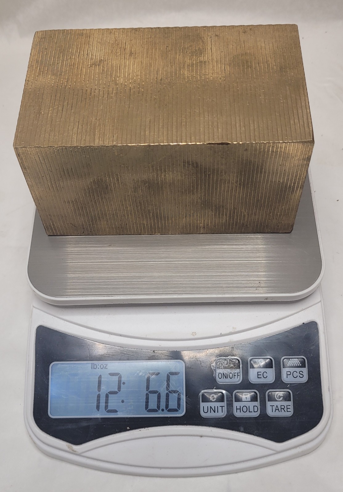Block Of Solid Brass Bronze? Stock For Machining C85 4 15/16″ X 2 5/8″ X 2 15/16