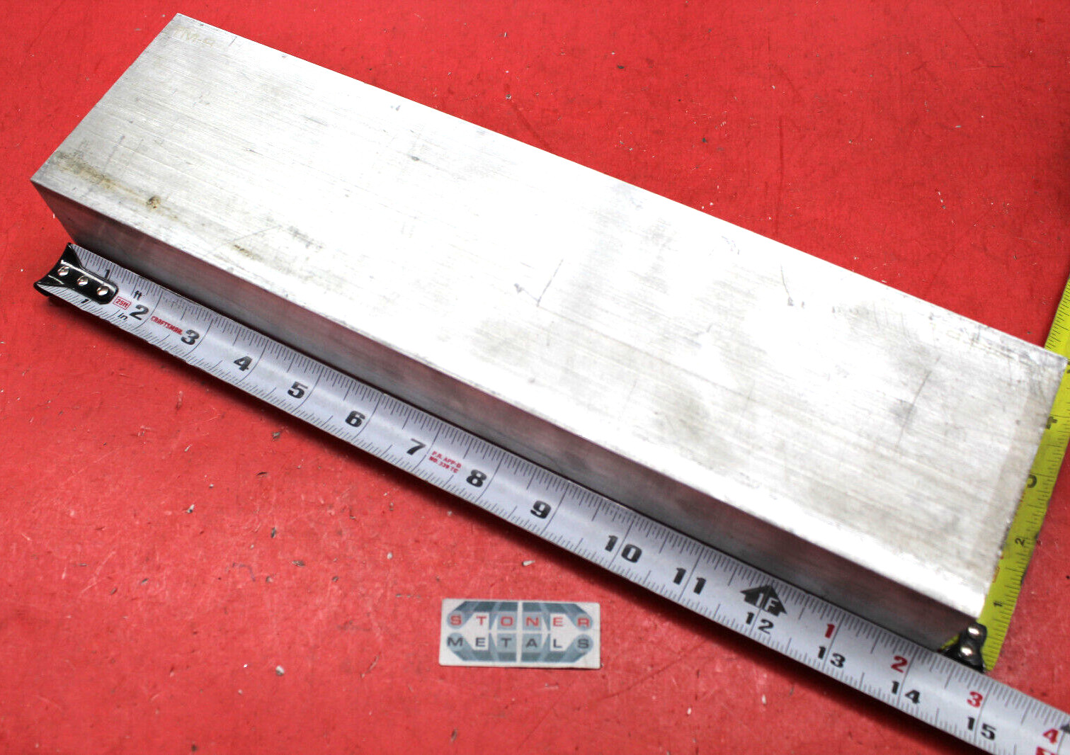 2″ X 3-3/4″ ALUMINUM 6061 FLAT BAR 14.18″ long T6511 Solid Extruded Mill StockPC