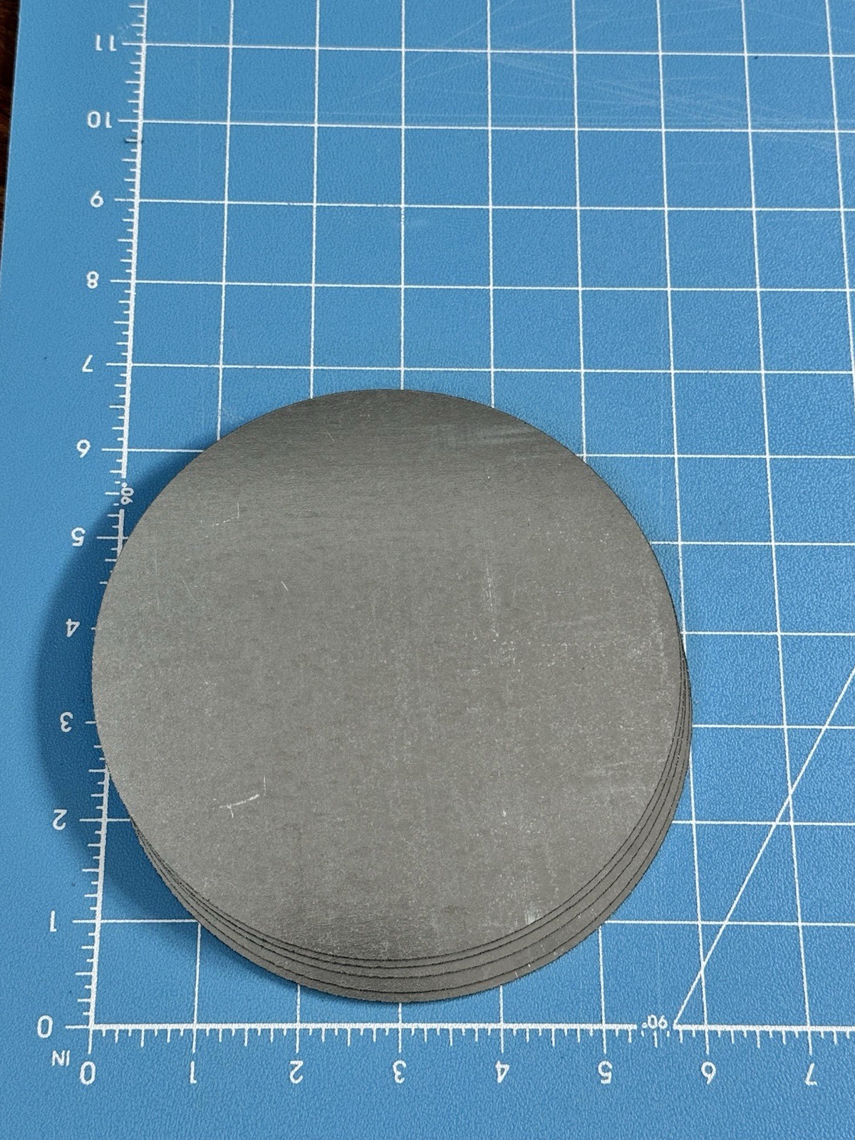 5-pc Round galvanized sheet metal disks – 6″ diameter Crafts Hobbies Discs