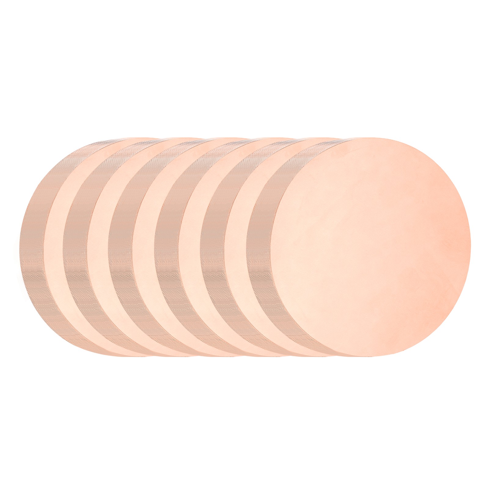 6 Pcs 0.16″ Thick 0.6″ Dia Copper Round Plate C1100 Pure Copper Sheet