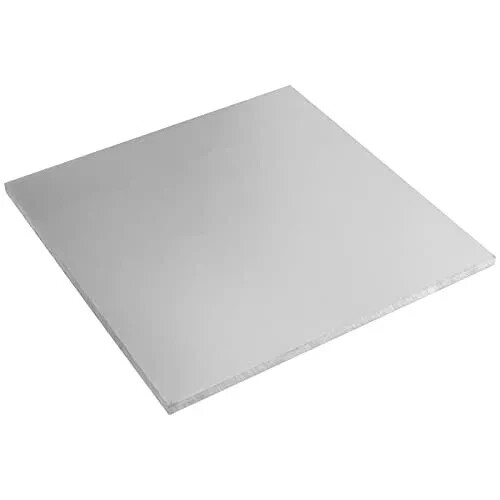 12 x 12 x 3/8 Inch Aluminum Sheet Plate 6061 Aluminum Sheet with Protective F…