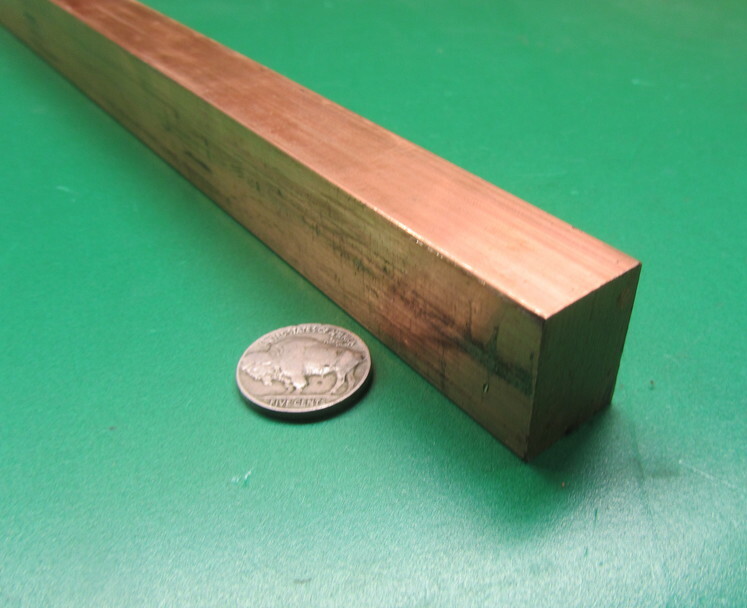 182 Copper Bar 3/4″ Thick x 1.0″ Wide x 6 Foot Length
