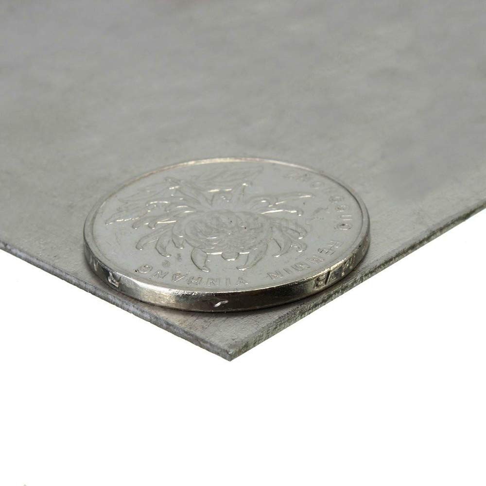 Ltkj 1mm Thick Grade 5 Titanium Alloy Metal Sheet Plate Silver 100 X 100 Mm For