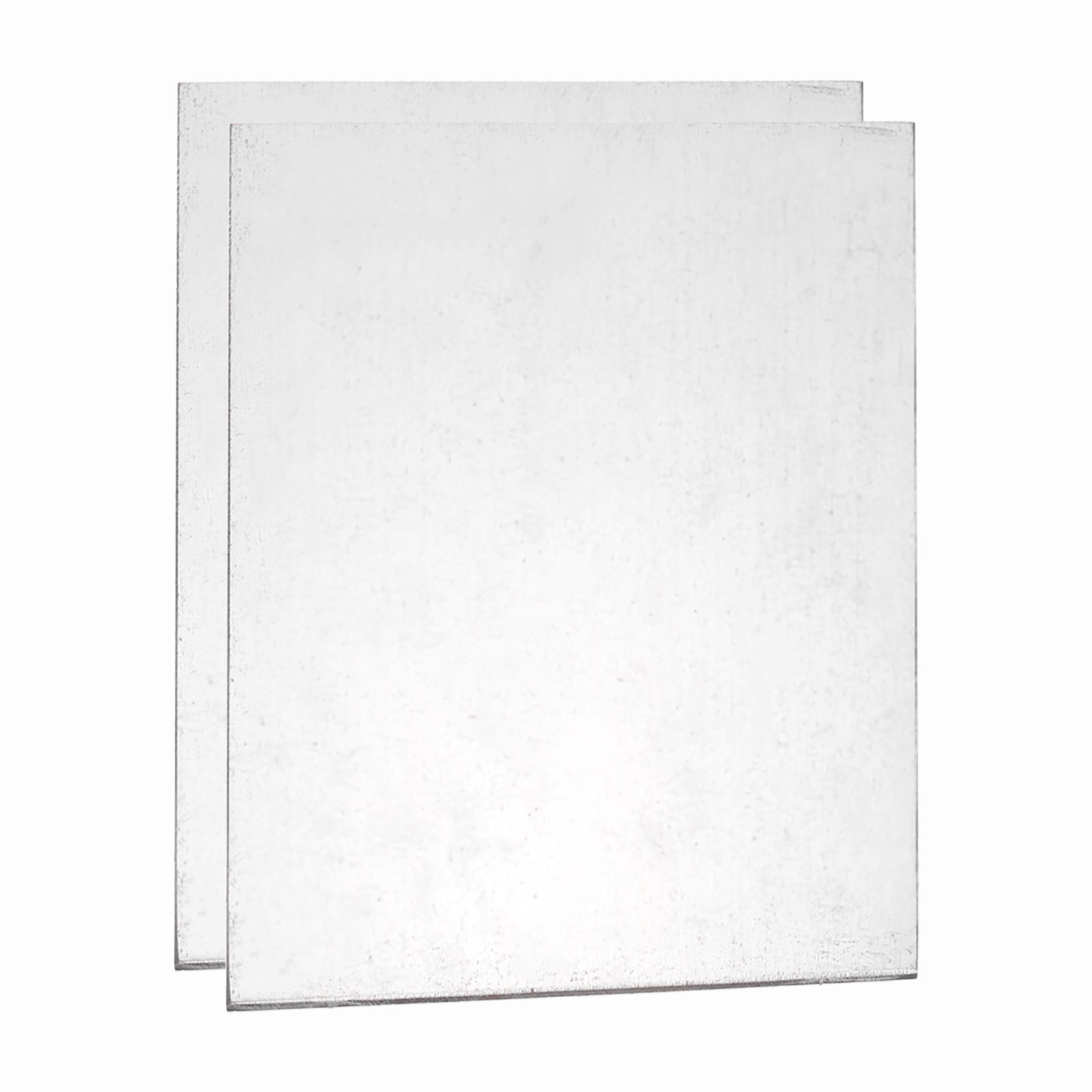2 Pcs 5/64″ Hot Rolled Steel Sheets, 8″ x 4″ Steel Plate Base, Silver
