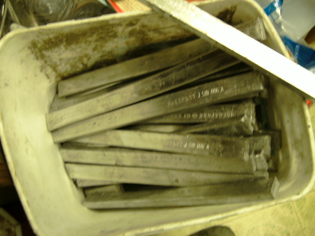 5# SN Tin 63 / 37 PB LEAD SOLDER BAR INGOT casting autobody bullets DUTCH QTY