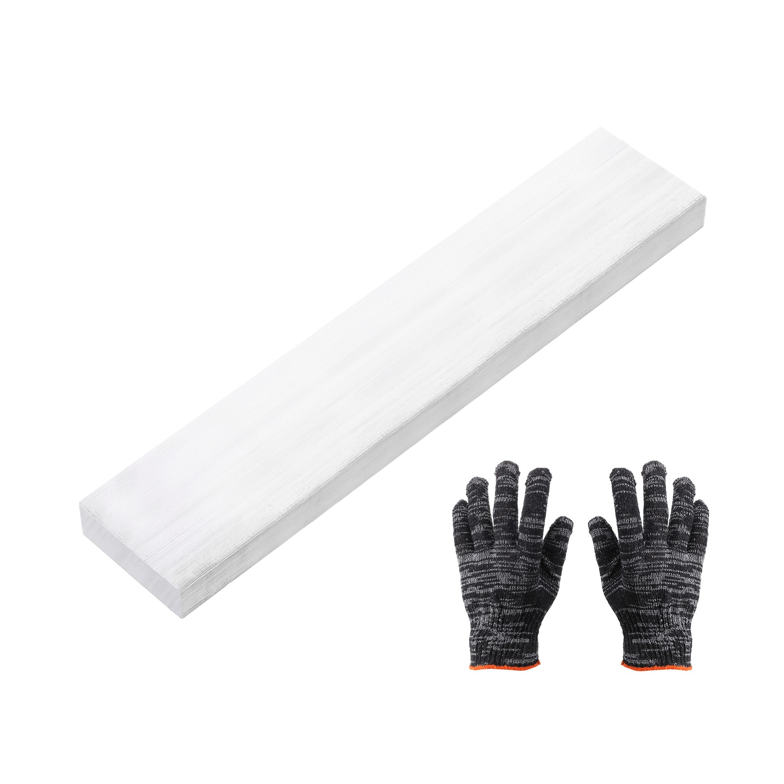 Square Aluminum Flat Bar, 15/32″ Thickness 1-9/16″ Width 8″ l with Glove