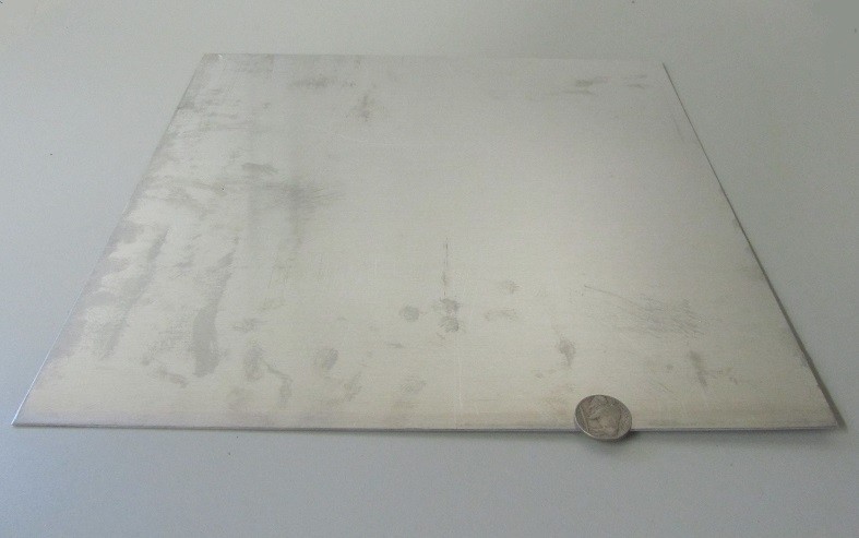 2024 Aluminum Sheet, T3, .032″ (1/32″) Thick x 12.0″ Width x 12.0″ Length