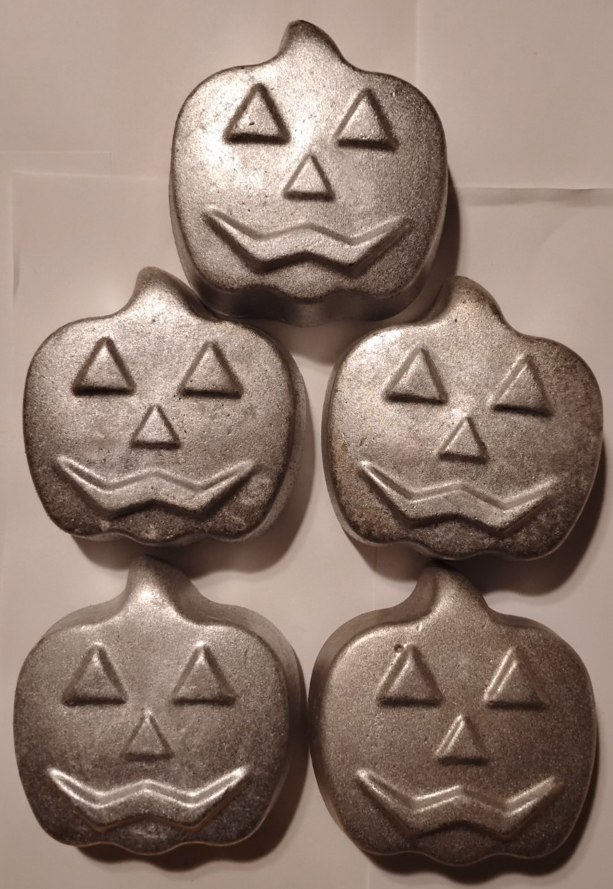 Aluminum Pumpkin Shape Ingots/For Casting or Gifts/5#s/Hand Melted & Poured/FS