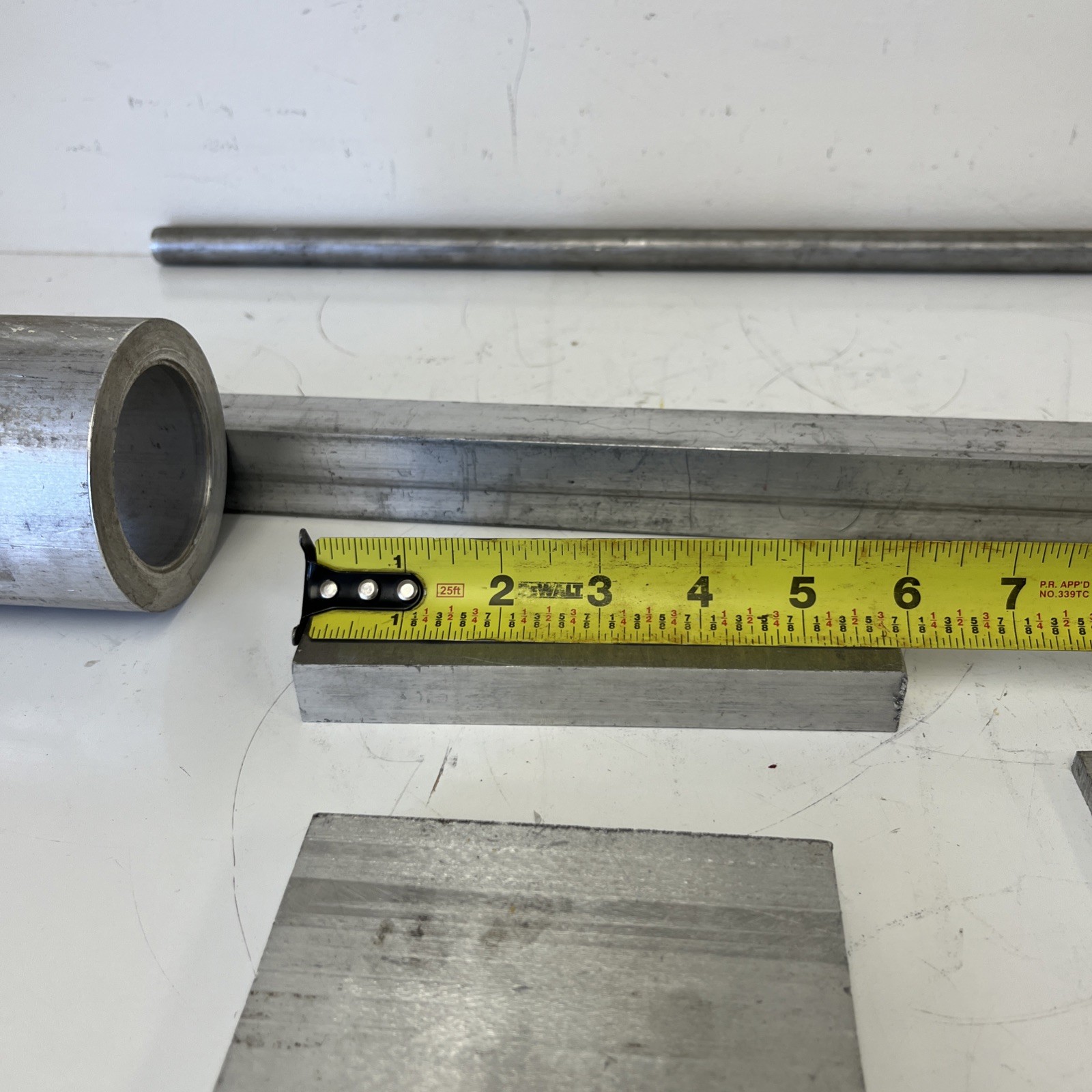 (6) Piece Aluminum Remnant Lot. See Pics .3/4” Down To 1/4”