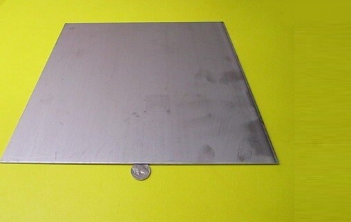 321 Weldable Stainless Steel Sheet, .080″ Thick x 12″ Wide x 12″ Length