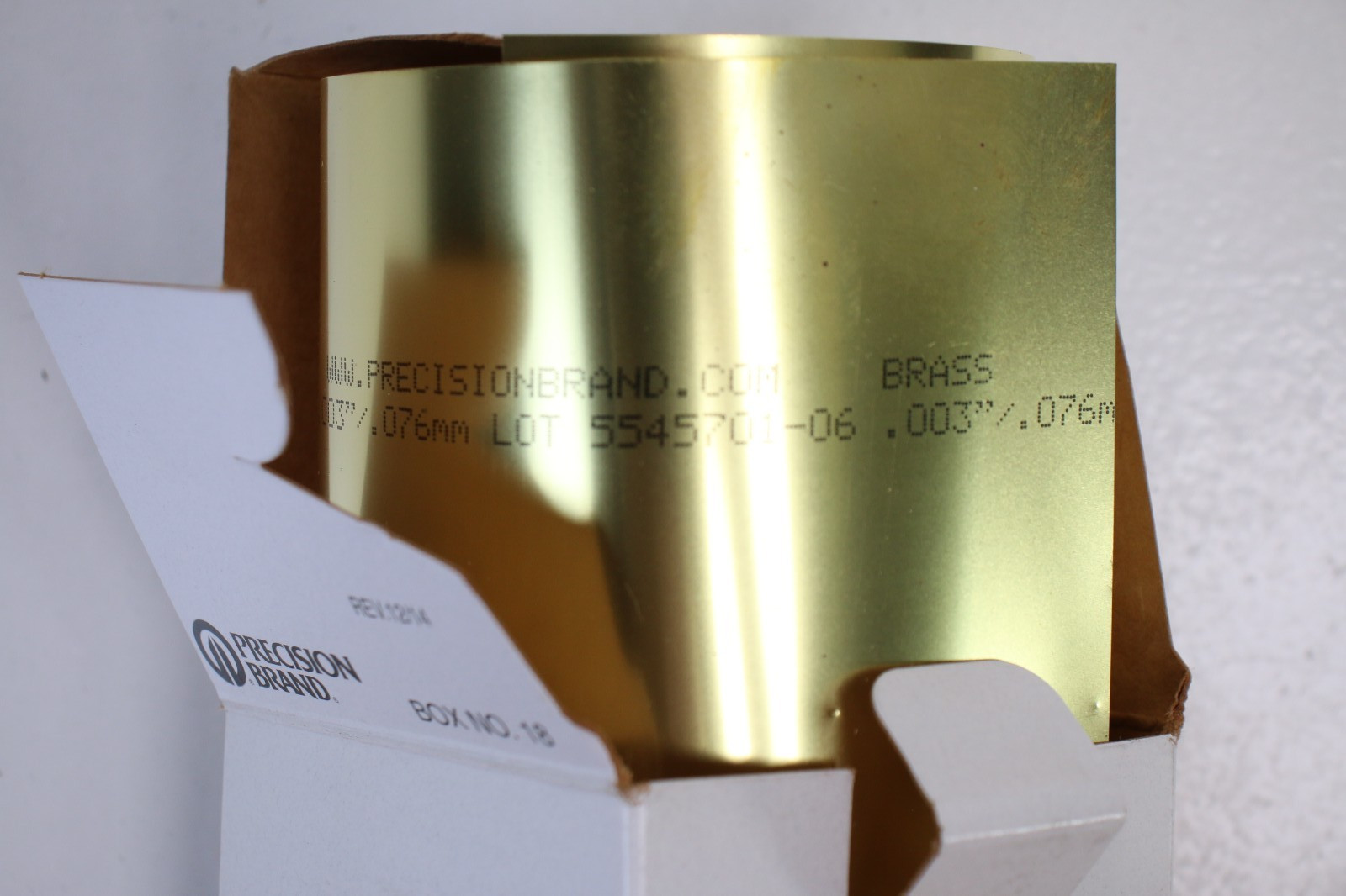 Precision Brand Brass Shim 17240 lot of 2 boxes 6″ X 100″