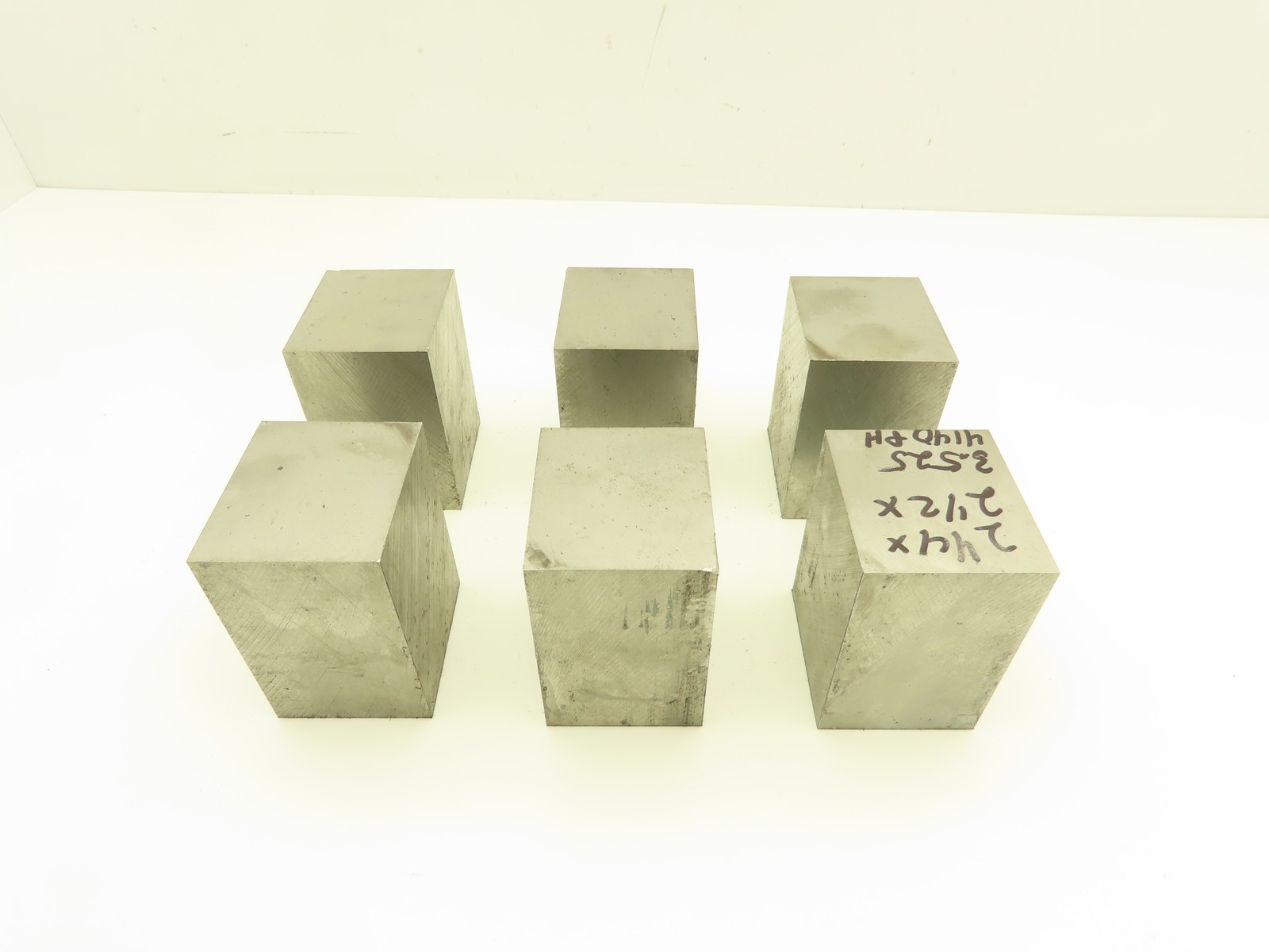 4140 PH Alloy Steel Flat Bar Stock 2-1/4″x 2-1/2″x 3-1/2″L Lot of 6