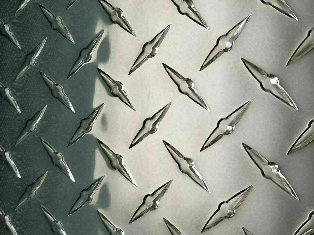 1/16″ Thick Aluminum Diamond Plate 6″ Wide x 24″ Long Polished Alloy Type 3003