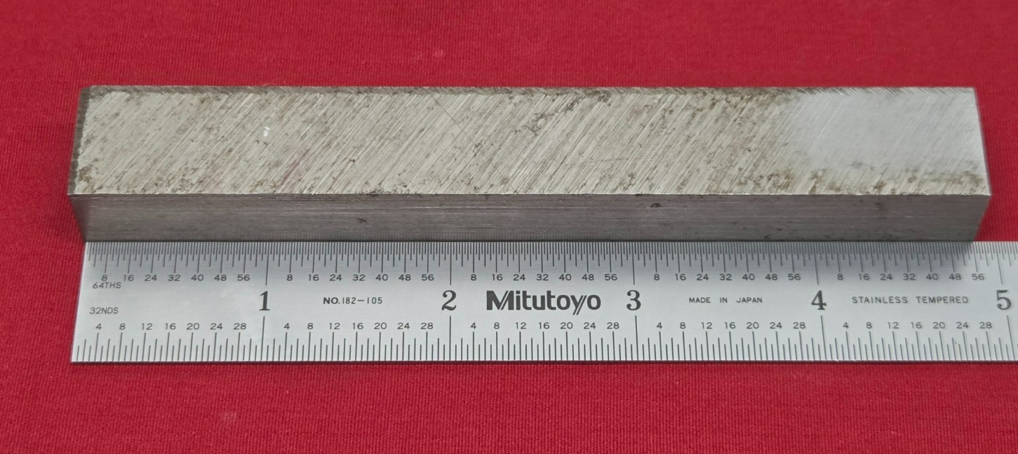 D2 Tool Steel Block Billet 4.9″ L x 0.725″ W x 0.528″ Thick, 8.46 Oz.