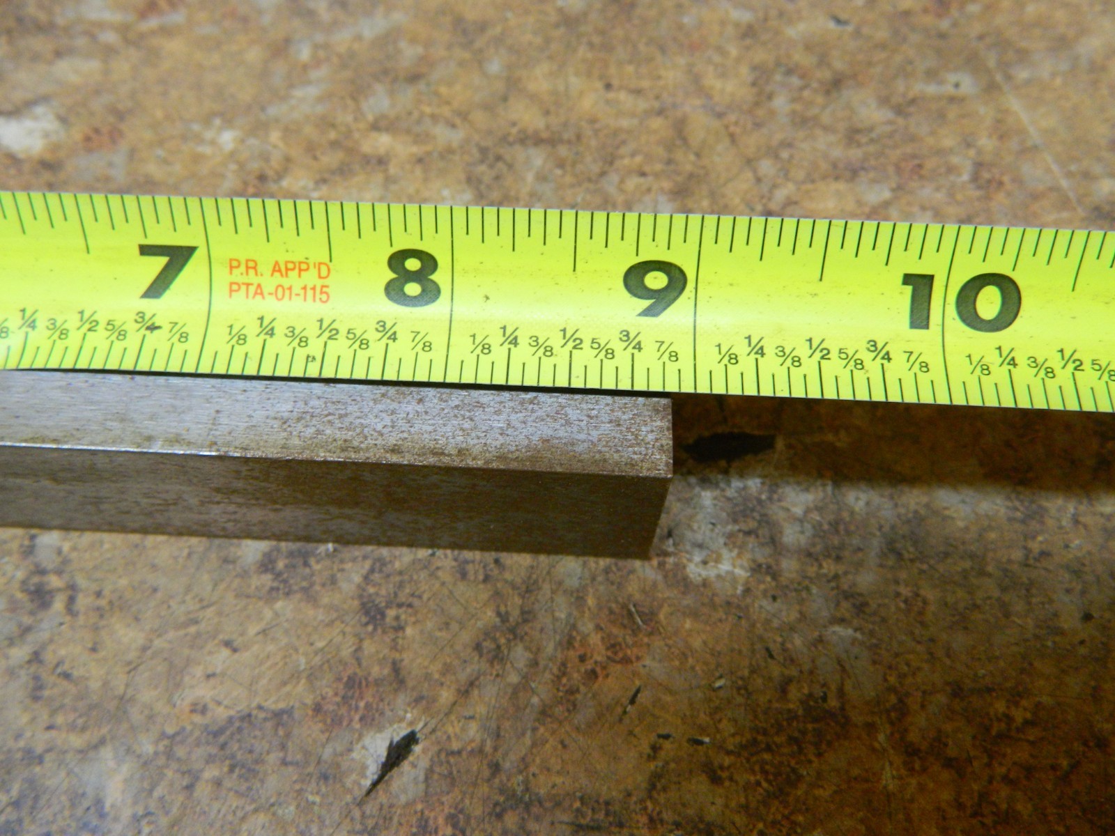O-1 FLAT GROUND STOCK 1″ X 1″ X 8-15/16″