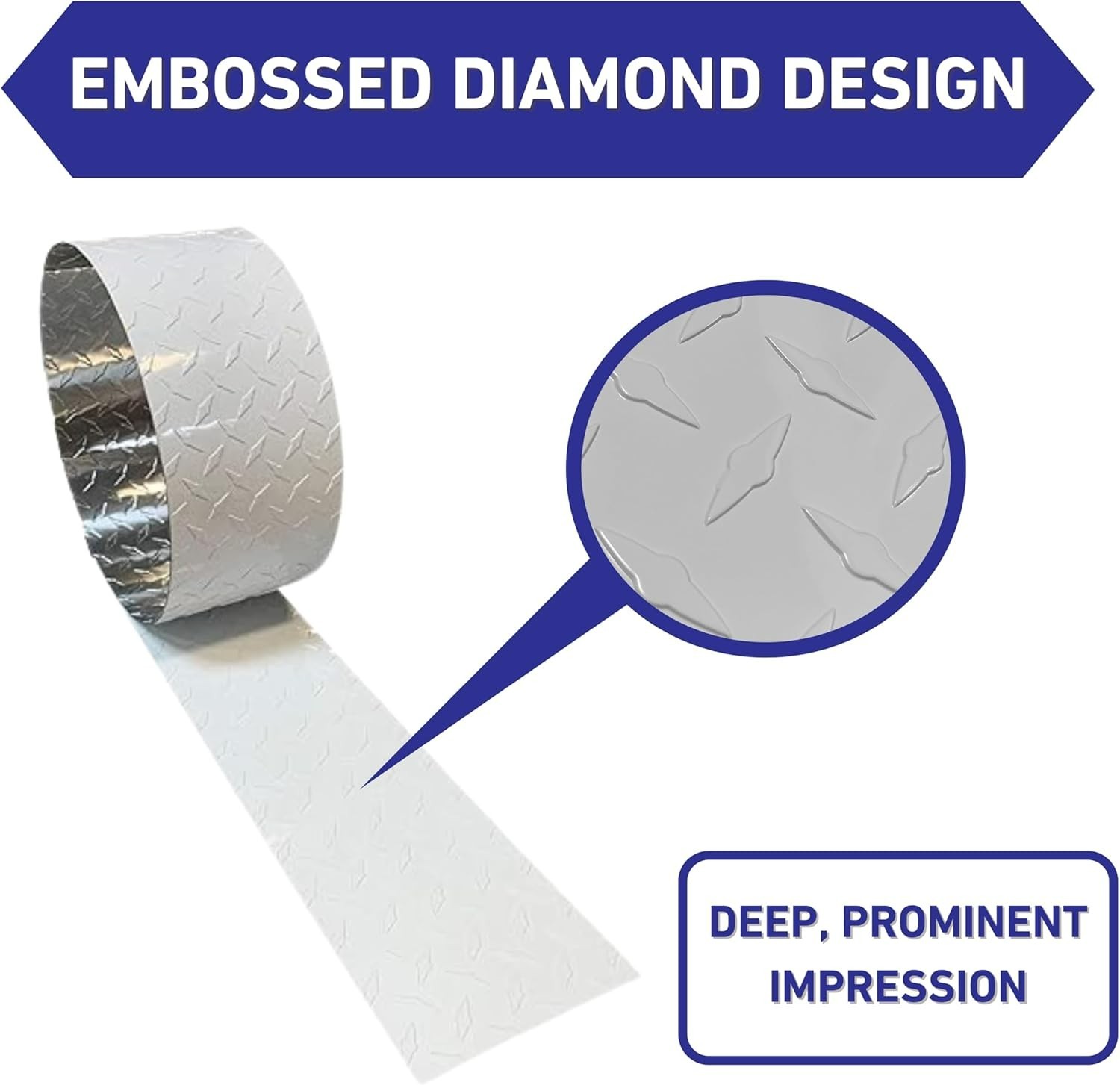 8FT Aluminum Diamond Plate Gravel Guard 10″ x 8′ Embossed Checker Plate Silver