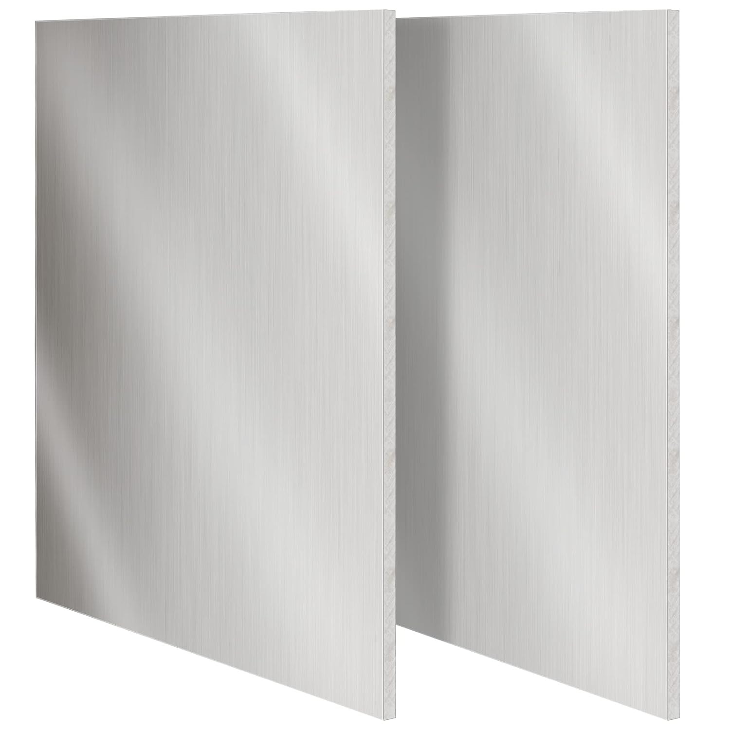 2 PCS 6 X 12 X 1/4 Inch 6061 Aluminum Sheet, Finely Polished Aluminum T