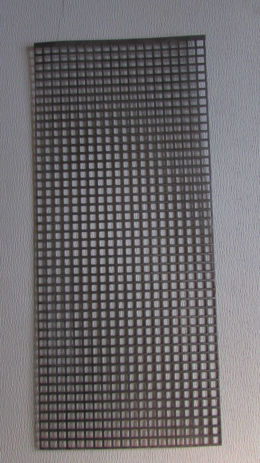 3/8 SQUARE PERFORATED METAL 16 GAUGE–PLAIN STEEL– 10-1/4″ X 29″