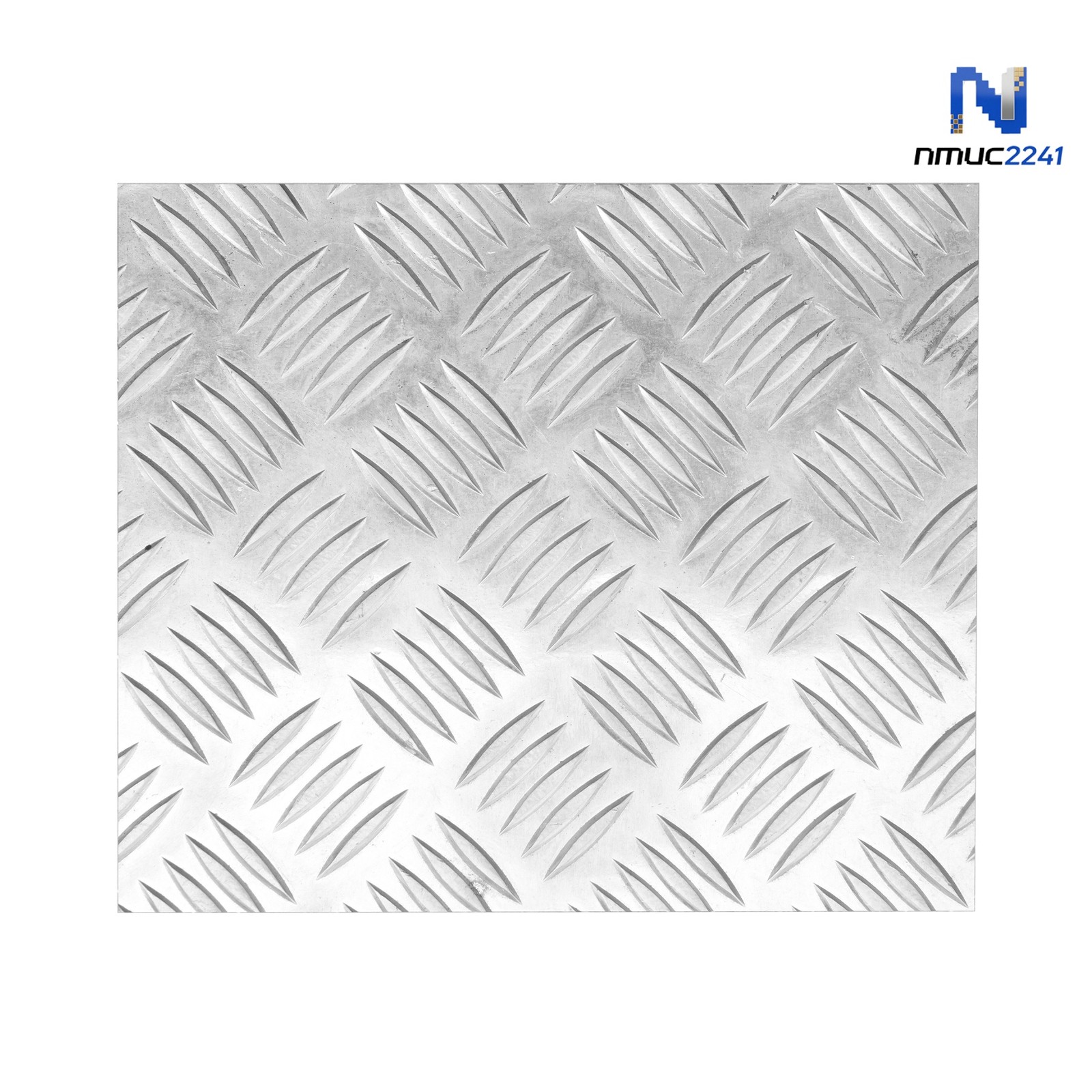 305x305mm 5 Bar Tread Plate Silver Aluminum 12″x12″ Vehicle Accessory