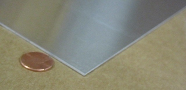 1100 Aluminum Sheet Softened (O) .063″ (1/16″) Thick x 24.0″ Wide x 48.0″ Long