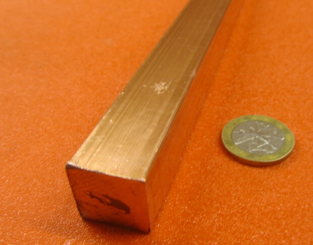 182 Copper Square Bar 3/4″ Thick x 3/4″ Wide x 6 Foot Length