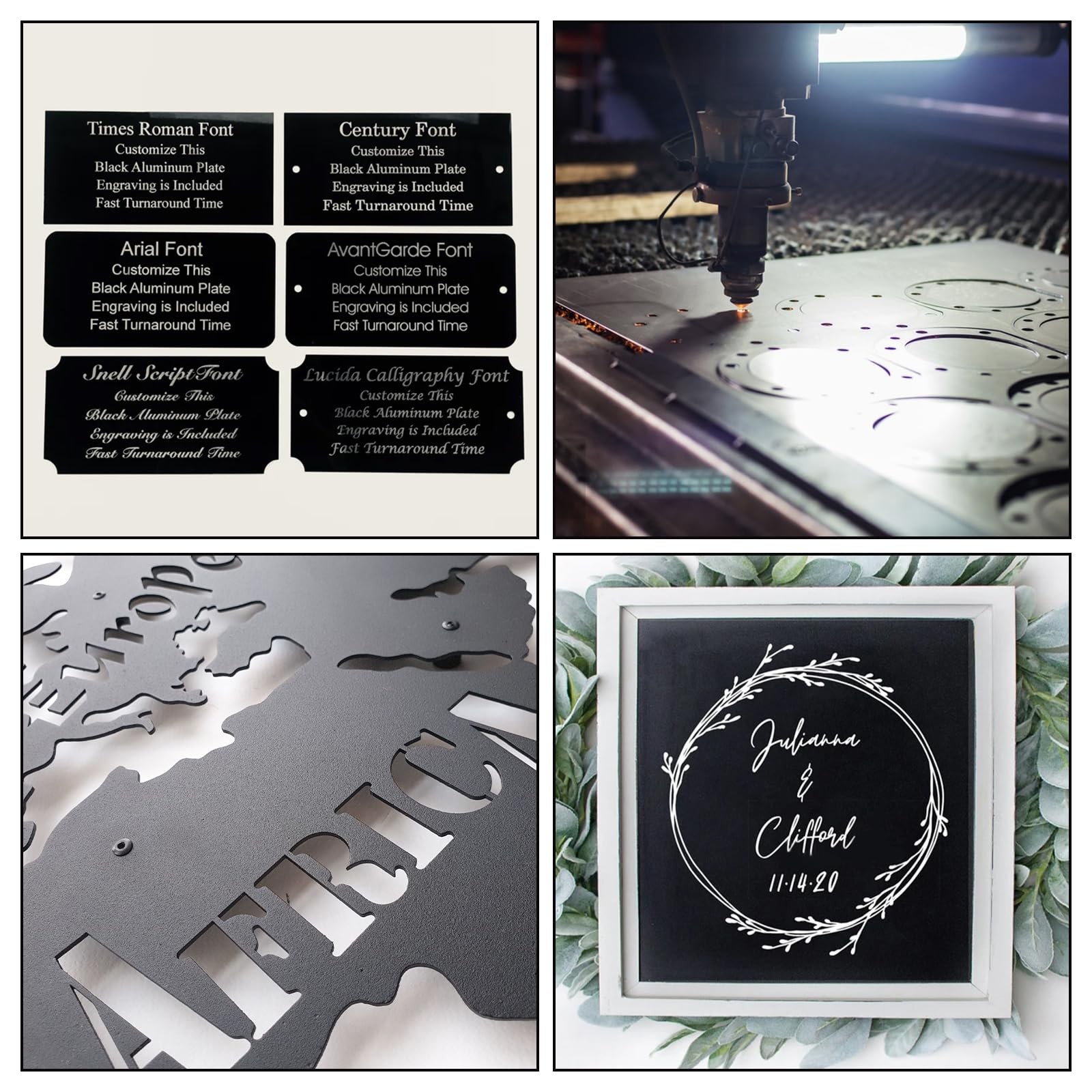 3 PCS Black 5052 Anodized Aluminum Sheet 12x12x1/32 0.04 Inch 1mm Engraving