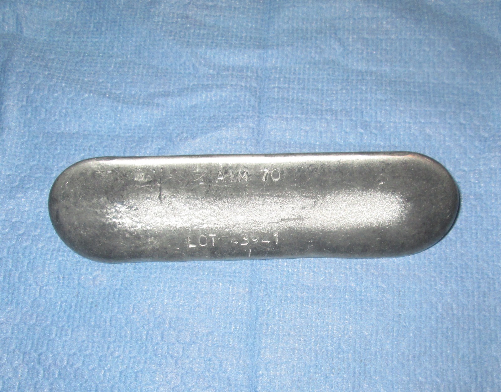 720 gram(1 lb 9 oz) Bar of AIM 70 Fusible Alloy