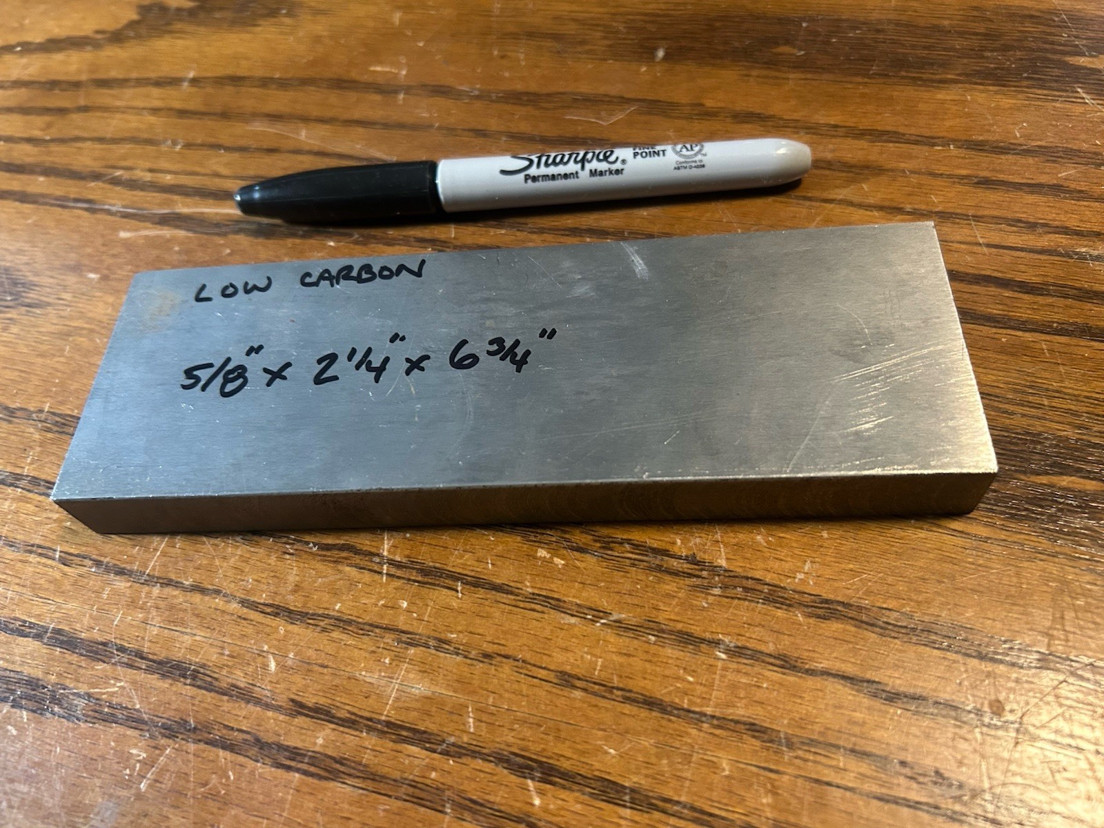 5/8″ x 2-1/4″ x 6-3/4″, low carbon steel, CF, general machining, flat stock