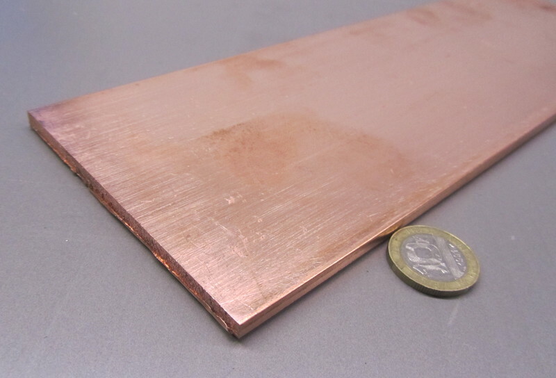 110 Copper Bar 1/2 Hard, 3/16″ Thick x 4″ Wide x 36 Inch Length