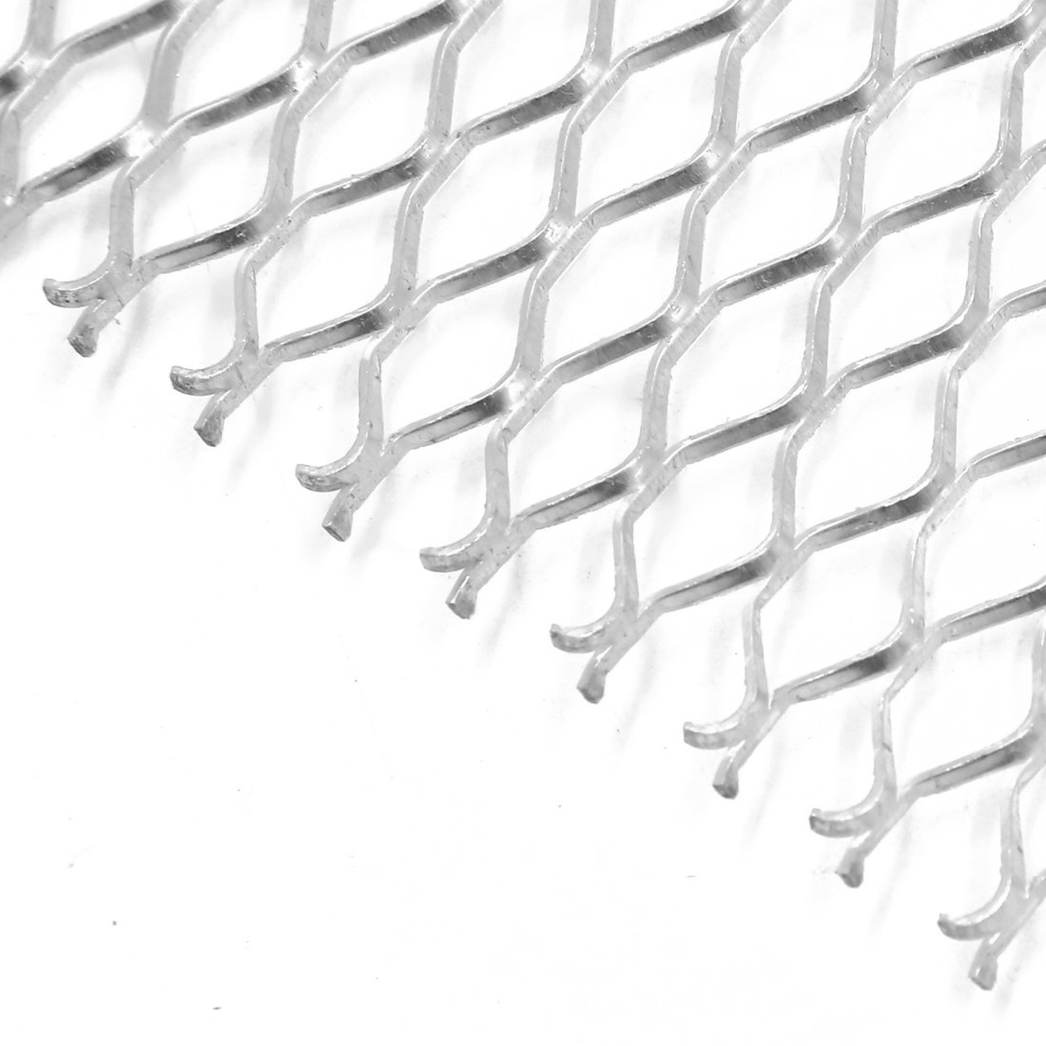 uxcell Silver Tone Aluminum Alloy Hexagon Grill Mesh Sheet 25 x 11mm for Truck