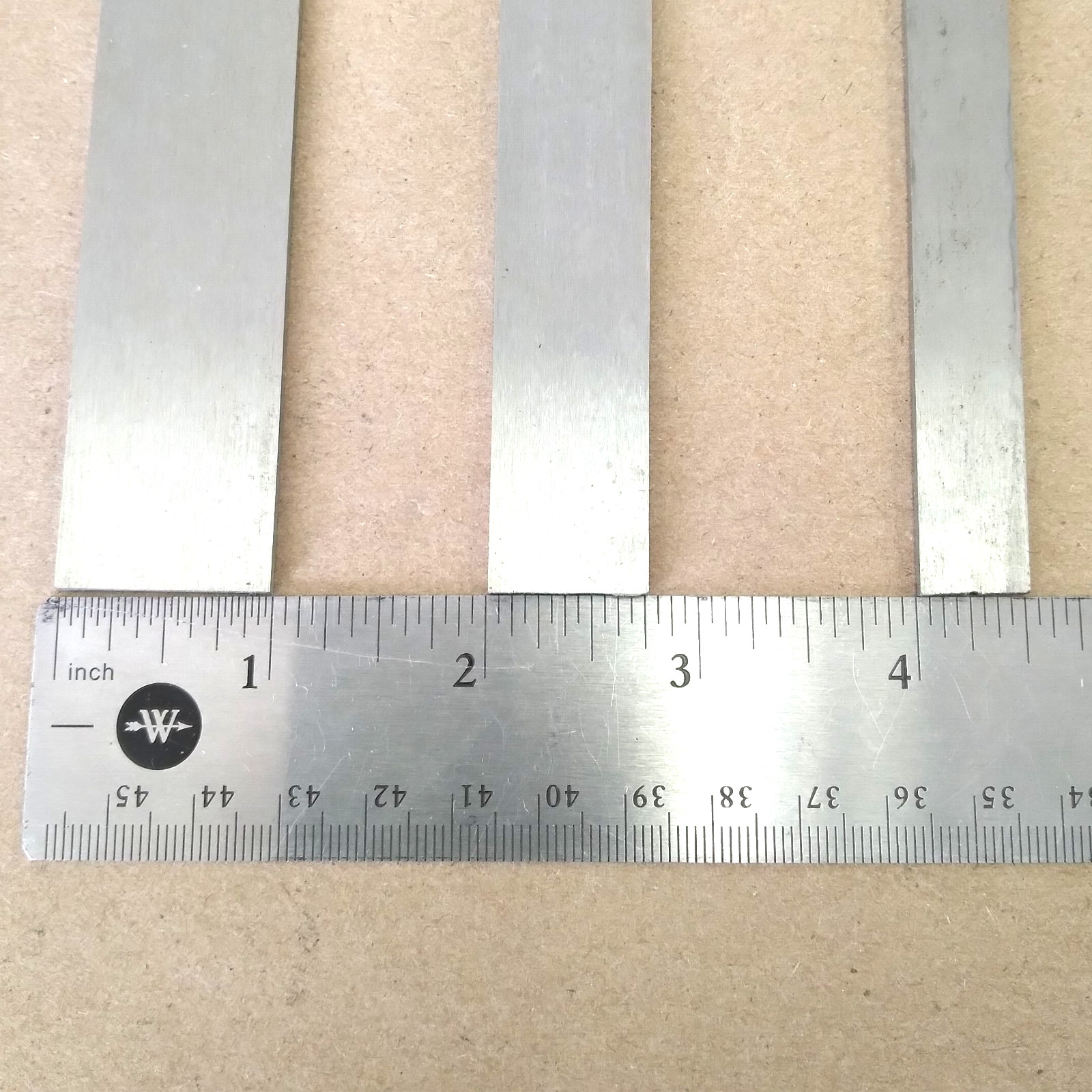 TOOL STEEL SHEET 5/64″ FLAT GROUND STEEL, LOT OF 3 VARIOUS LENGTH & WIDTH ITEM A