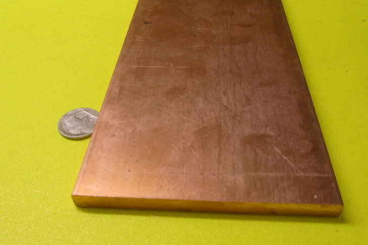 110 Copper Bar 1/2 Hard, 5/16″ Thick x 4.0″ Wide x 24 Inch Length