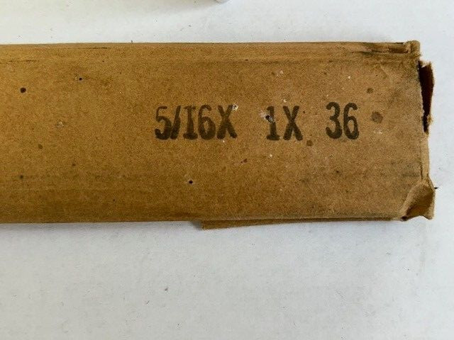 5/16″ X 1″ X 36″ 0-1 OIL HARDENING FLAT GROUND STOCK NEW OLD STOCK SHELF WORN