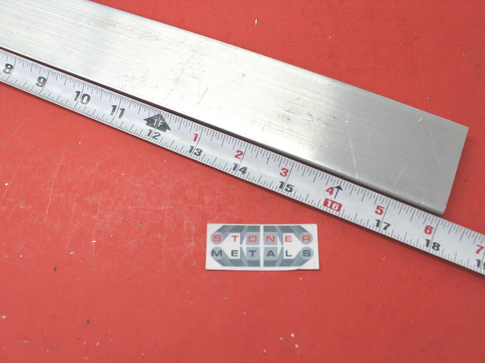 3/8″ X 2″ ALUMINUM 6061 FLAT BAR 18″ long T6511 Solid Extruded Mill Stock New