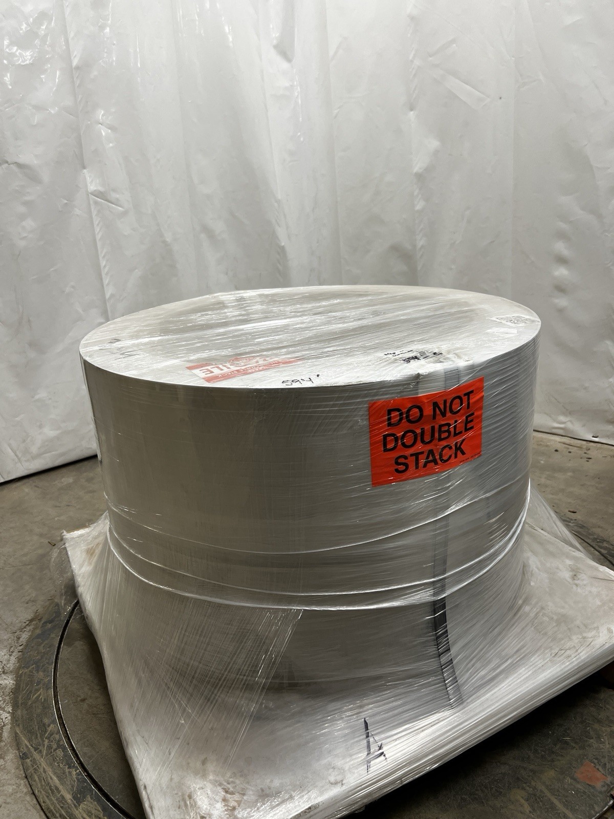 304 Stainless Steel Sheet Metal Roll 18″ width 22 Gauge .030″ Approx 572ft long