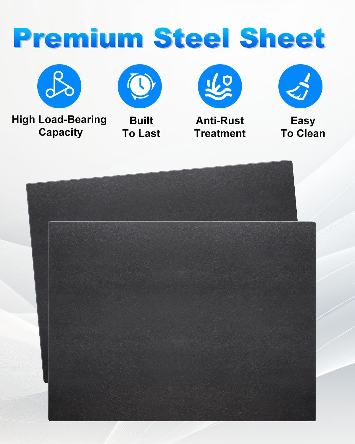 2 Pcs 9 X 12 X 1/4 Inch A36 Steel Plate Hot Rolled, Steel Base Plate for Constru