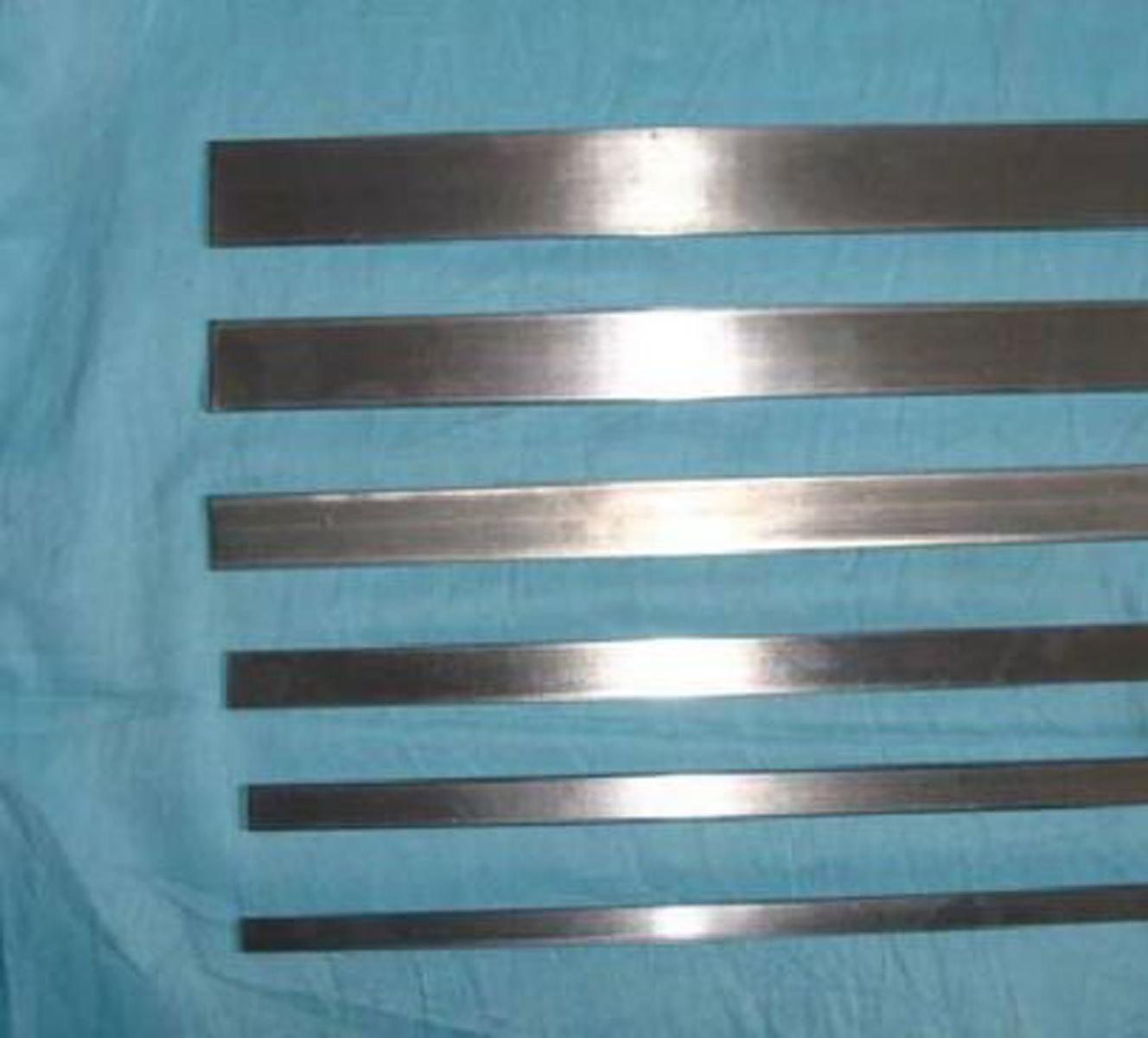 1 Piece 440C 9CR18MO Stainless Steel Plate Bar 4mm x 30mm x 300mm