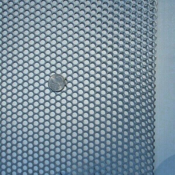 ==1/4″ HOLES 16 GAUGE 304 STAINLESS STEEL PERFORATED SHEET–11″ X 12″==