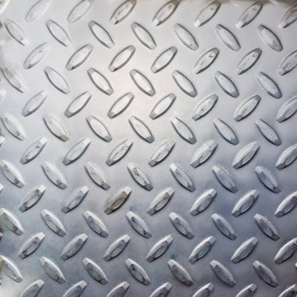 24 In. X 24 In.-14 Gauge Thick Plain Steel Diamond Tread Plate Sheet Metal