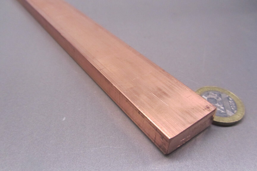 110 Copper Bar H02, 3/8″ Thick x 1.0″ Wide x 2 Ft Length