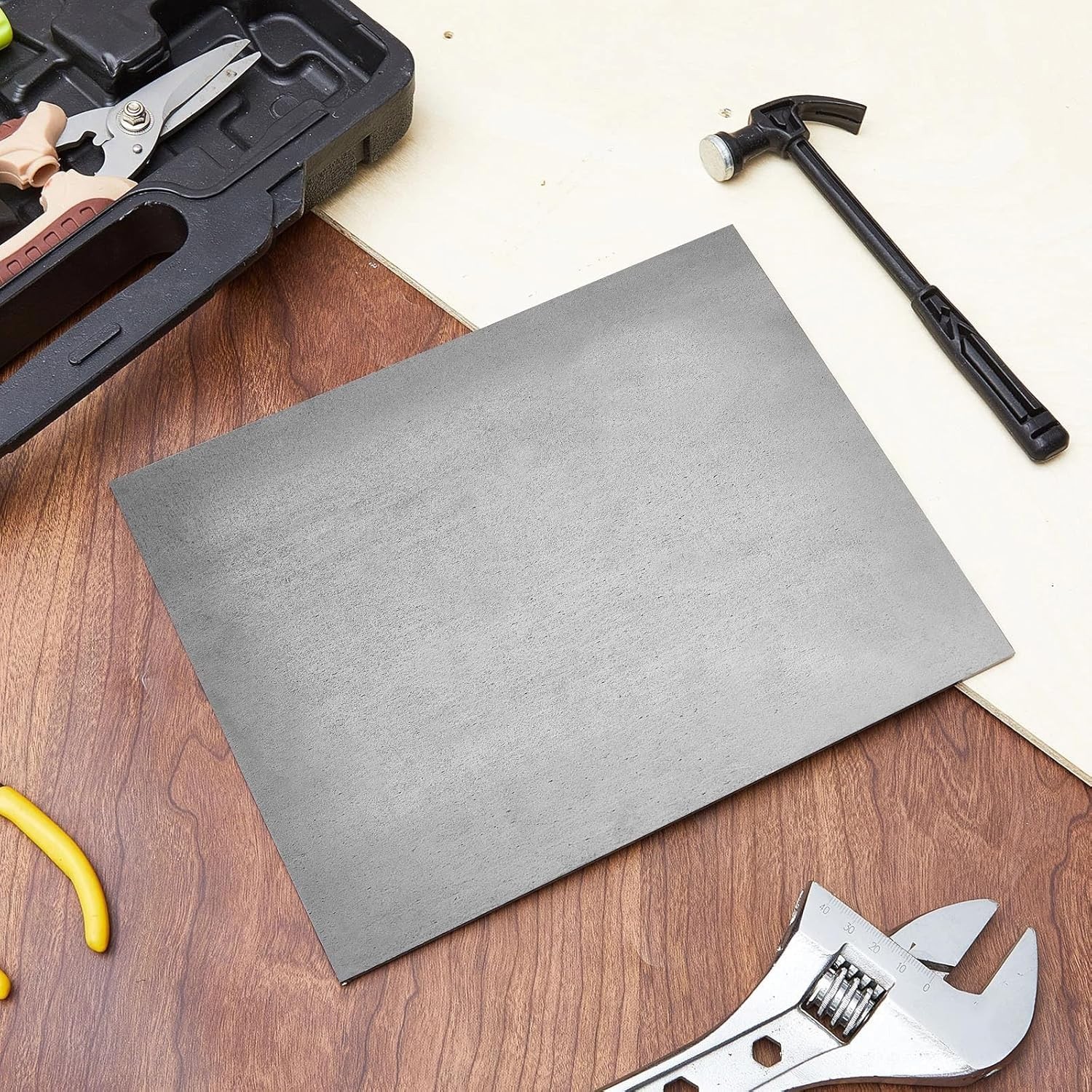 2 Pcs A36 Hot Rolled Steel Plates, 1/8” x 8” x 10”, Durably Weldable Sheets