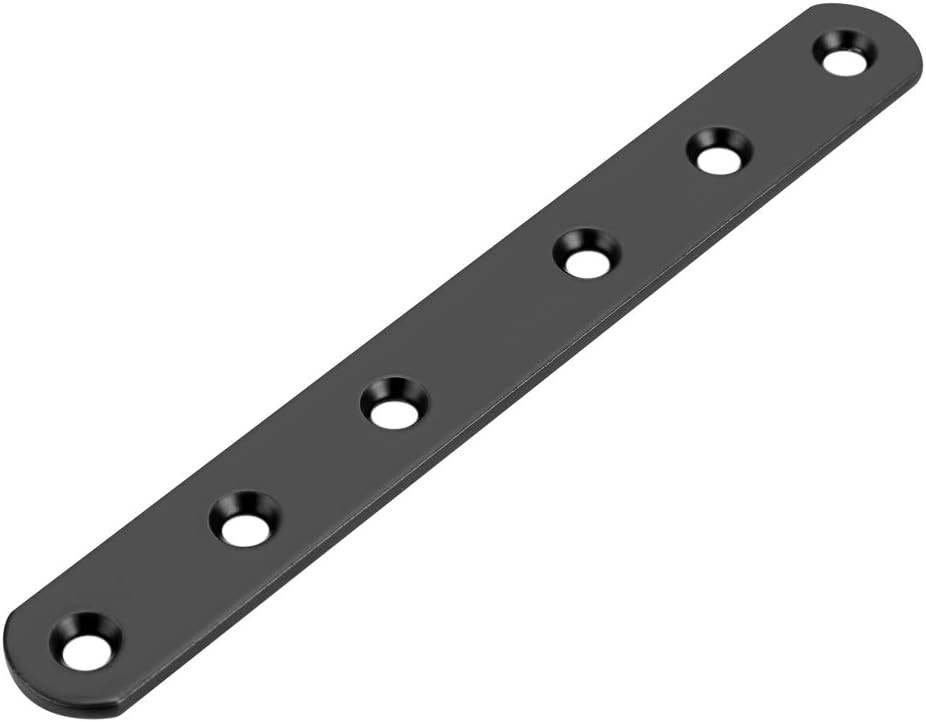 8 Count Stainless Steel 6-Inch Flat Plates – Ideal for Furniture Stabilization