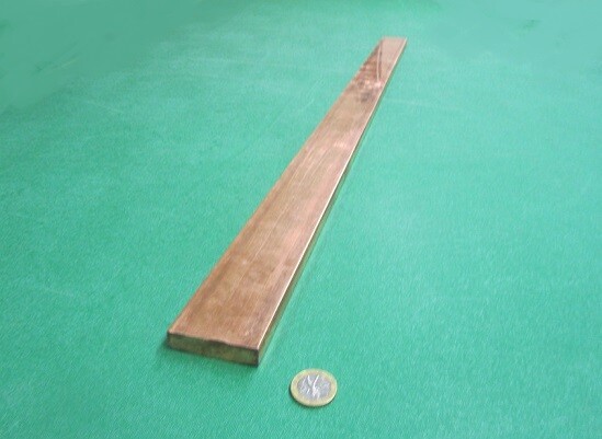 182 Copper Bar 1/2″ Thick x 2.0″ Wide x 3 Foot Length