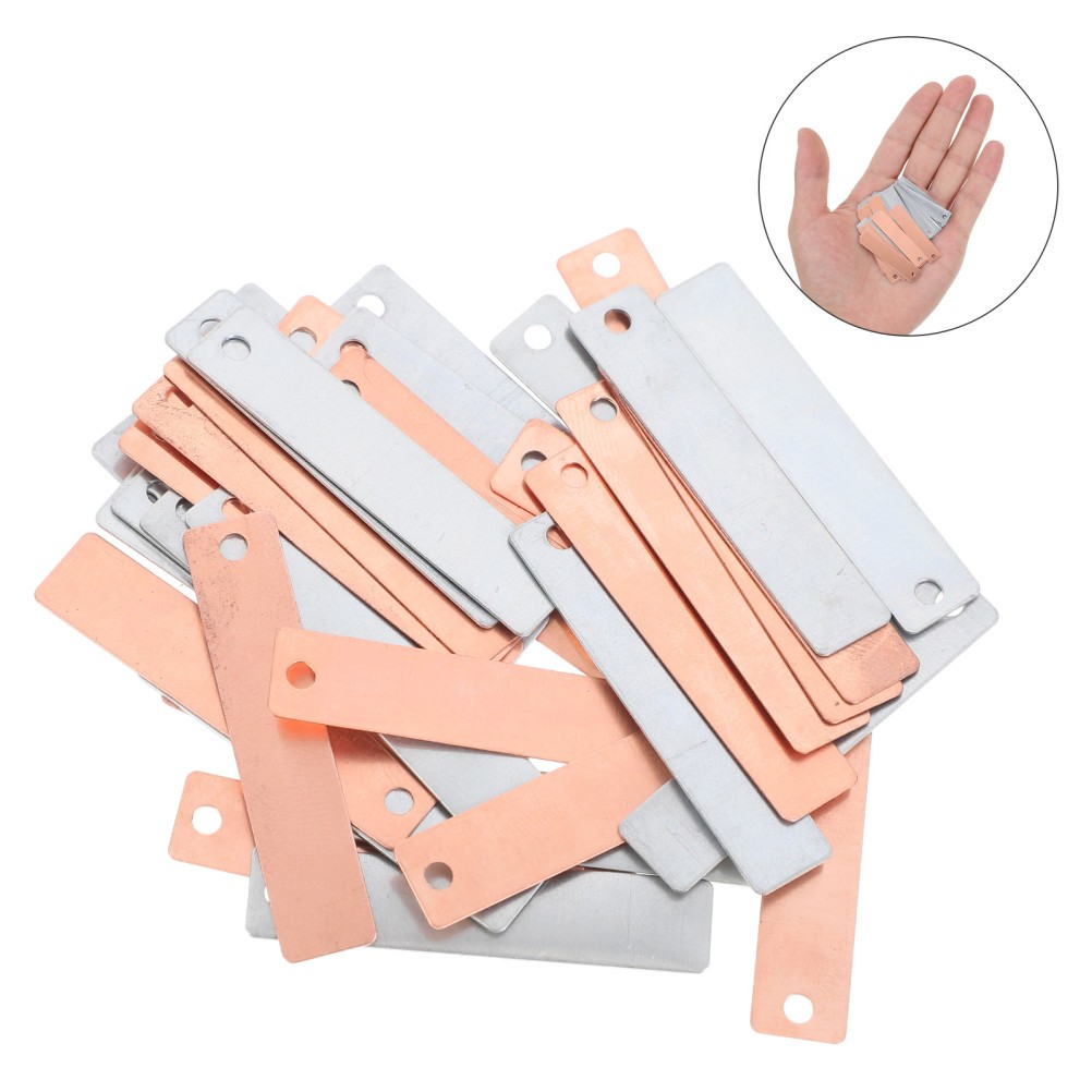 1 Set Reusable Zinc Copper Strips for Electroplating and Battery Experiments